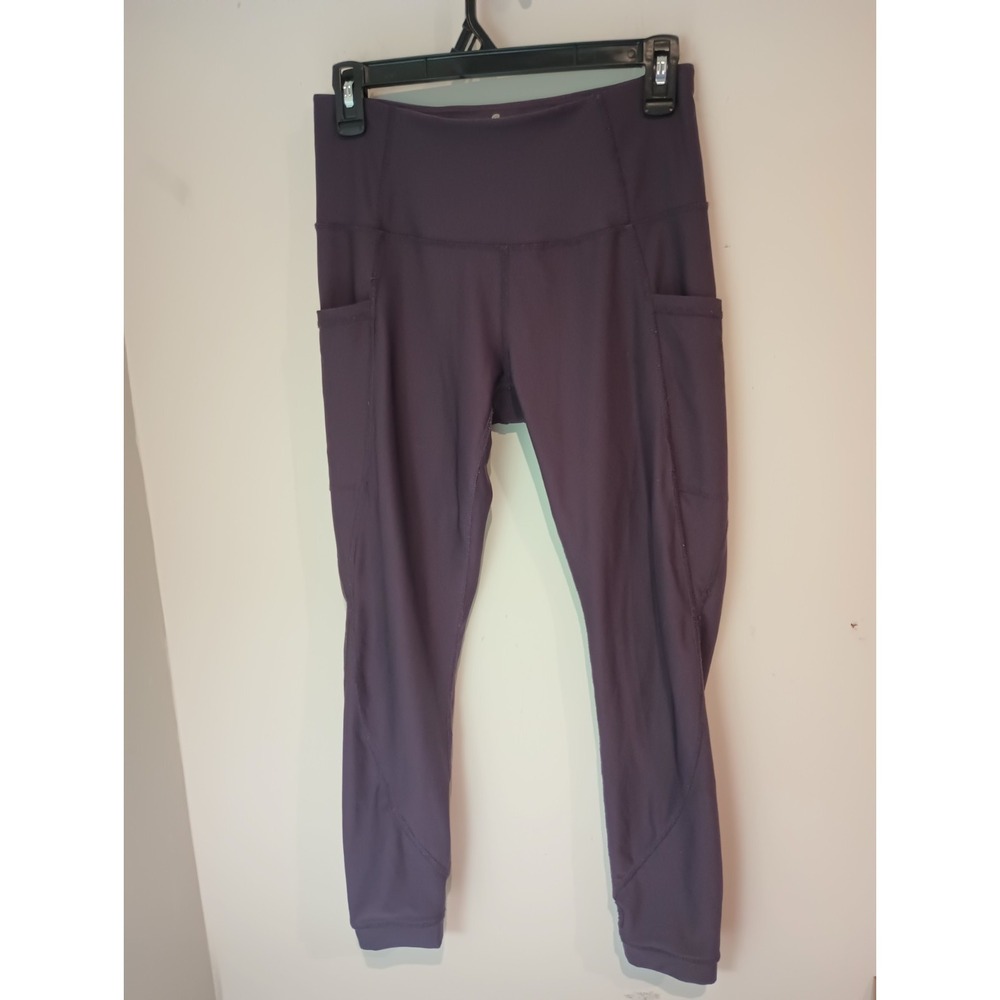 Women's Apana High-Waisted Workout Leggings with Pockets - Size Small Purple